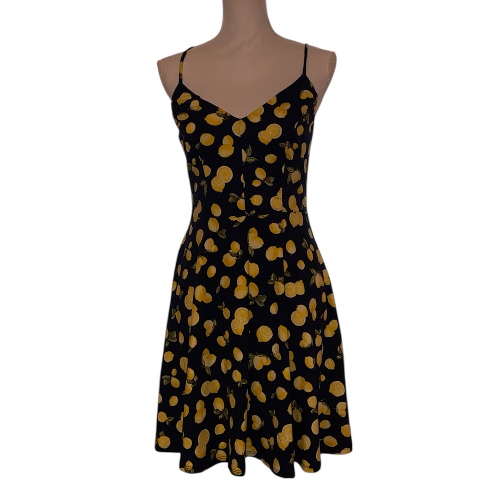 Nine Britton Black and Yellow Mini Dress